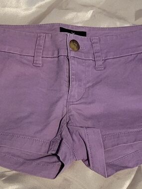 American Eagle Women's Lavender Chino Shorts Size 00